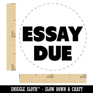 Essay Due Bold Text Teacher School Self-Inking Rubber Stamp for Stamping Crafting Planners