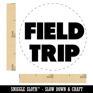 Field Trip Bold Text Teacher School Self-Inking Rubber Stamp for Stamping Crafting Planners