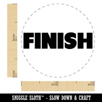 Finish Bold Text Teacher School Self-Inking Rubber Stamp for Stamping Crafting Planners