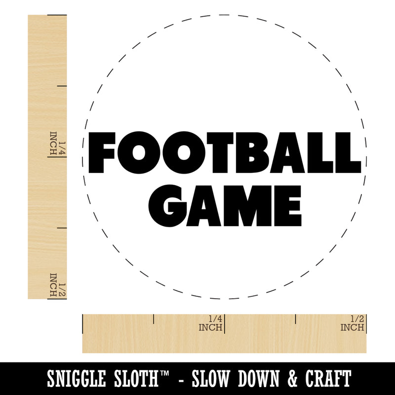 Football Game Bold Text Self-Inking Rubber Stamp for Stamping Crafting Planners