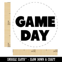 Game Day Bold Text Football Self-Inking Rubber Stamp for Stamping Crafting Planners