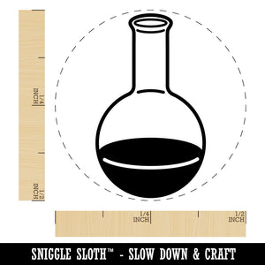 Glass Boiling Flask Chemistry Science Self-Inking Rubber Stamp for Stamping Crafting Planners