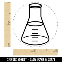 Glass Erlenmeyer Flask Chemistry Science Self-Inking Rubber Stamp for Stamping Crafting Planners
