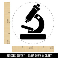 Microscope Biology Science Self-Inking Rubber Stamp for Stamping Crafting Planners