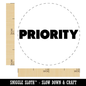 Priority Bold Text Self-Inking Rubber Stamp for Stamping Crafting Planners