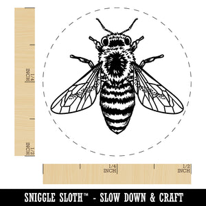 Realistic Fuzzy Honey Bee Self-Inking Rubber Stamp for Stamping Crafting Planners