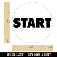 Start Bold Text Self-Inking Rubber Stamp for Stamping Crafting Planners