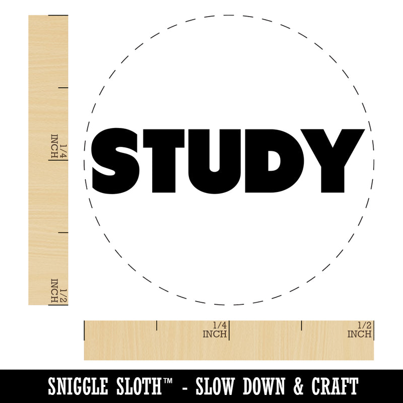 Study Bold Text Teacher School Self-Inking Rubber Stamp for Stamping Crafting Planners