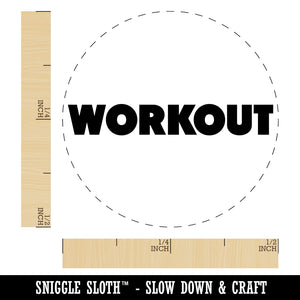 Workout Bold Text Gym Exercise Self-Inking Rubber Stamp for Stamping Crafting Planners