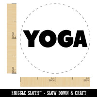 Yoga Bold Text Self-Inking Rubber Stamp for Stamping Crafting Planners