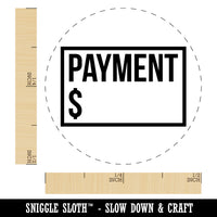 Payment Reminder Money Bill Self-Inking Rubber Stamp for Stamping Crafting Planners