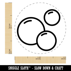 Soap Bubbles Self-Inking Rubber Stamp for Stamping Crafting Planners