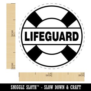 Lifeguard Lifesaver Buoy Self-Inking Rubber Stamp for Stamping Crafting Planners