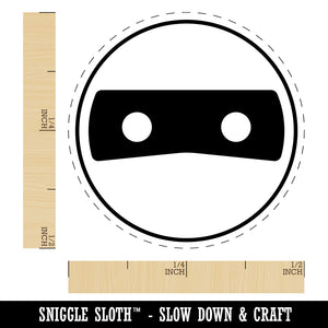 Masked Head Emoticon Self-Inking Rubber Stamp for Stamping Crafting Planners