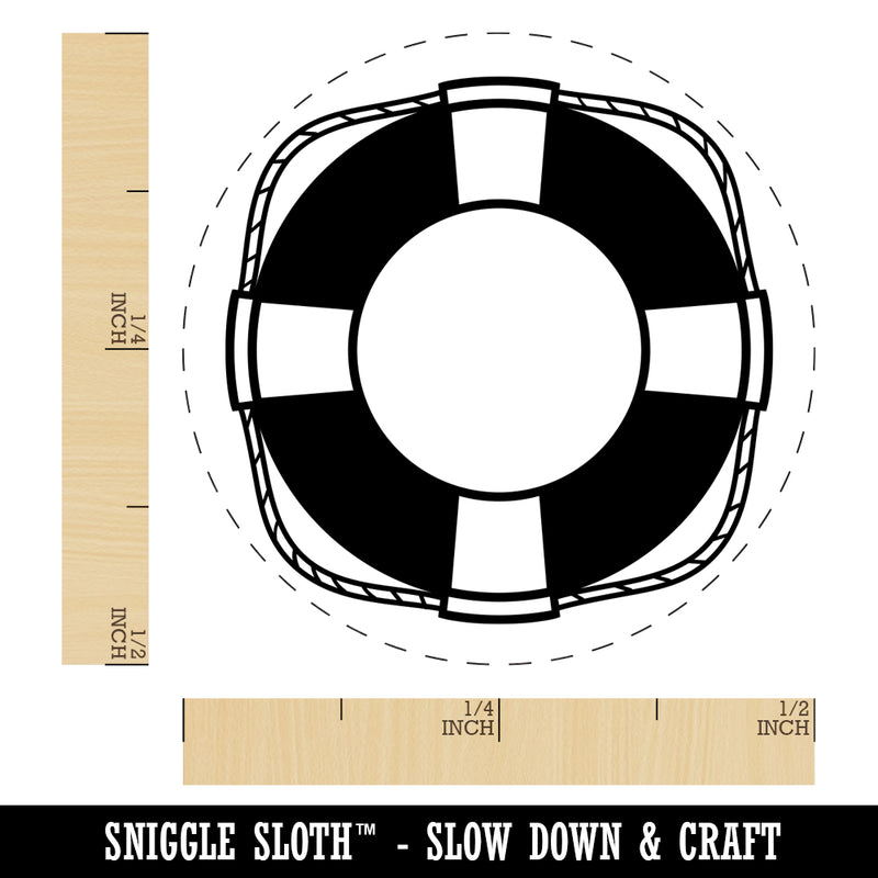 Nautical Lifesaver Buoy Preserver Self-Inking Rubber Stamp for Stamping Crafting Planners