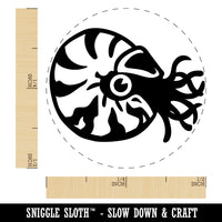 Charming Chambered Nautilus Sea Ocean Creature Self-Inking Rubber Stamp for Stamping Crafting Planners