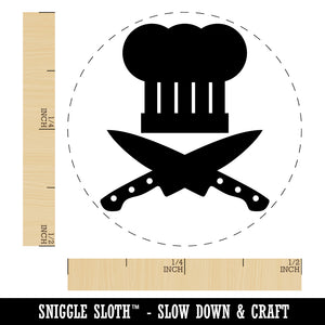 Chef Knife and Hat for Cooking Self-Inking Rubber Stamp for Stamping Crafting Planners