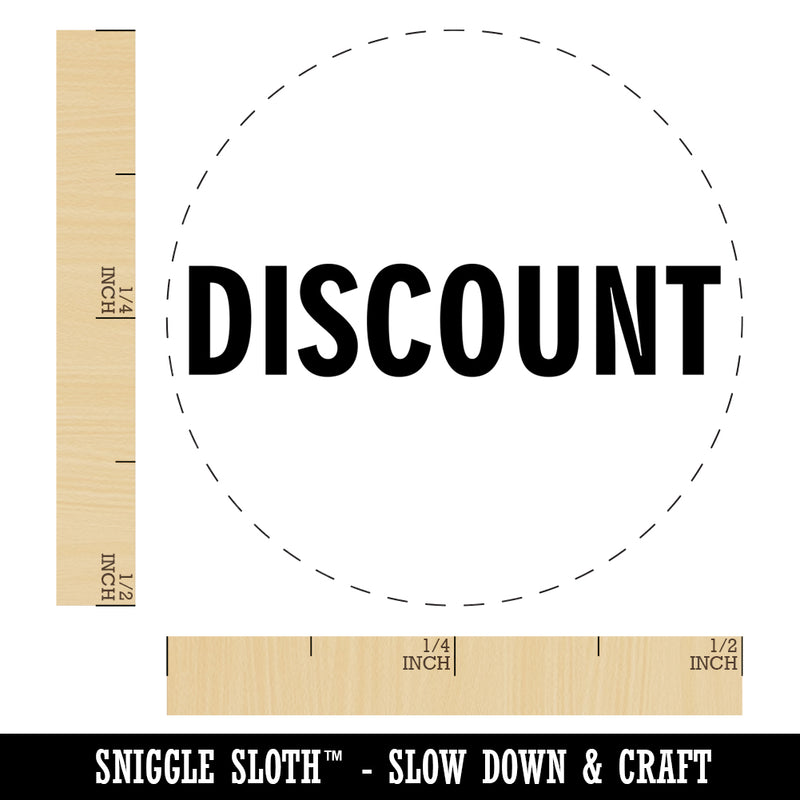 Discount Label Self-Inking Rubber Stamp for Stamping Crafting Planners