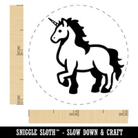 Elegant Majestic Mythical Unicorn Self-Inking Rubber Stamp for Stamping Crafting Planners