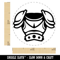 Fantasy Medieval Plate Armor Self-Inking Rubber Stamp for Stamping Crafting Planners