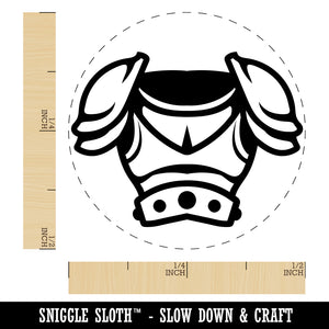 Fantasy Medieval Plate Armor Self-Inking Rubber Stamp for Stamping Crafting Planners