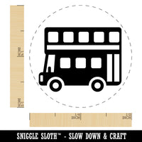 London Double Decker Bus Public Transportation Self-Inking Rubber Stamp for Stamping Crafting Planners