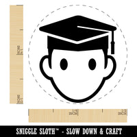 Occupation Student Graduate Cap Graduation Icon Self-Inking Rubber Stamp for Stamping Crafting Planners