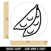 Snow Peas Vegetable Self-Inking Rubber Stamp for Stamping Crafting Planners