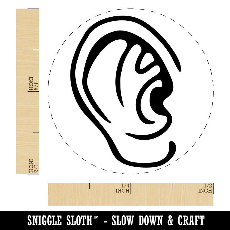 The Human Ear Self-Inking Rubber Stamp for Stamping Crafting Planners