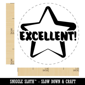 Excellent Star Teacher School Motivation Self-Inking Rubber Stamp for Stamping Crafting Planners
