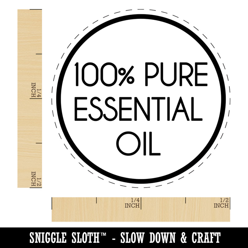 100% Pure Essential Oil Minimalistic Font Self-Inking Rubber Stamp for Stamping Crafting Planners