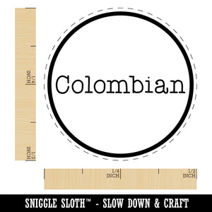 Colombian Typewriter Coffee Label Self-Inking Rubber Stamp for Stamping Crafting Planners