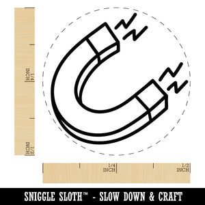 Horseshoe Magnet Magnetic Symbol Self-Inking Rubber Stamp for Stamping Crafting Planners