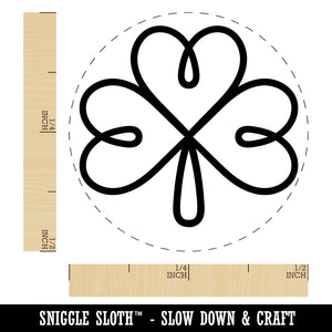 Three Leaf Clover Shamrock Tribal Celtic Knot Self-Inking Rubber Stamp for Stamping Crafting Planners