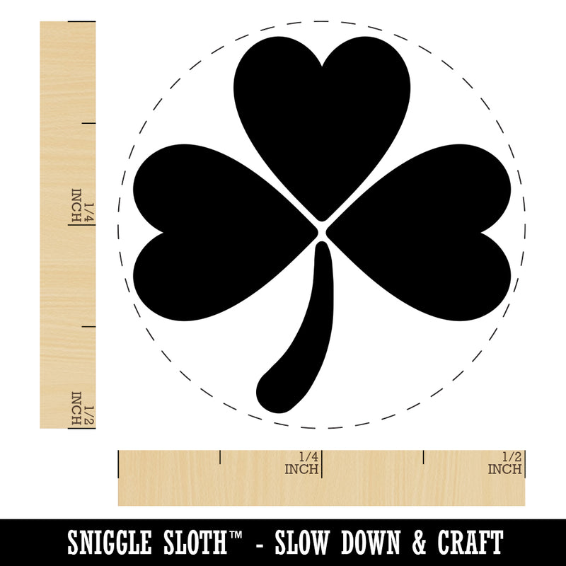 Three Leaf Clover Shamrock Self-Inking Rubber Stamp for Stamping Crafting Planners
