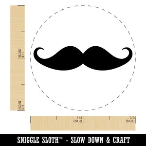 Handlebar Mustache Moustache Silhouette Self-Inking Rubber Stamp for Stamping Crafting Planners