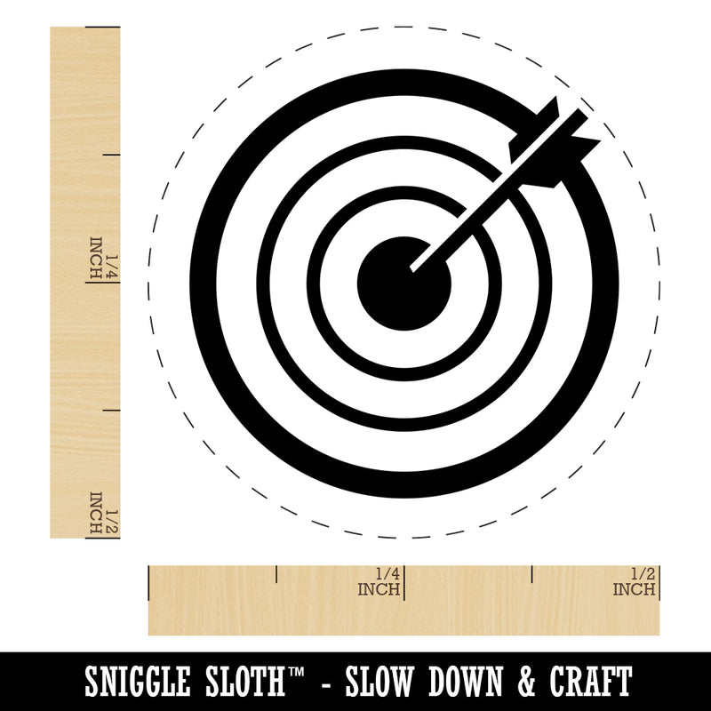 Archery Target Bullseye with Arrow Self-Inking Rubber Stamp for Stamping Crafting Planners
