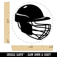 Cricket Sport Helmet Self-Inking Rubber Stamp for Stamping Crafting Planners