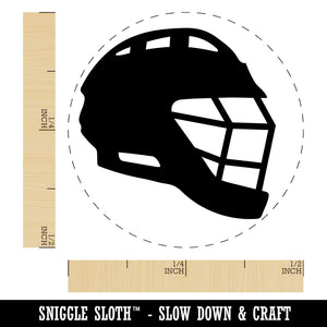 Lacrosse Helmet Self-Inking Rubber Stamp for Stamping Crafting Planners