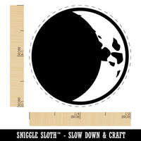 Waxing Crescent Moon Phase Self-Inking Rubber Stamp for Stamping Crafting Planners