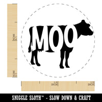 Cow Moo Farm Animal Self-Inking Rubber Stamp Ink Stamper for Stamping Crafting Planners