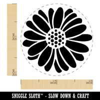 Single Daisy Flower Self-Inking Rubber Stamp Ink Stamper for Stamping Crafting Planners