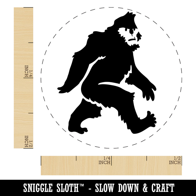 Bigfoot Sasquatch Mythical Creature Cryptid Walking Self-Inking Rubber Stamp Ink Stamper for Stamping Crafting Planners