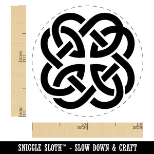 Clover Irish Celtic Knot Self-Inking Rubber Stamp Ink Stamper for Stamping Crafting Planners