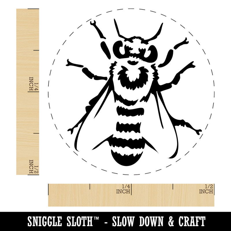 European Honey Bee Insect Beekeeping Self-Inking Rubber Stamp Ink Stamper for Stamping Crafting Planners