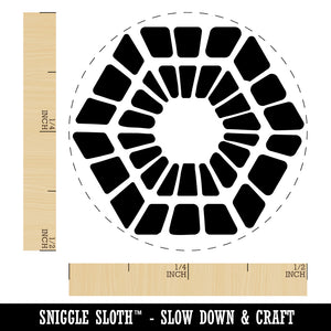 Scandinavian Geometric Hexagon Pattern Self-Inking Rubber Stamp Ink Stamper for Stamping Crafting Planners