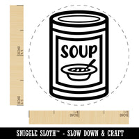 Can of Soup Self-Inking Rubber Stamp for Stamping Crafting Planners