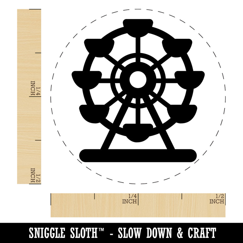 Ferris Wheel Amusement Park Self-Inking Rubber Stamp for Stamping Crafting Planners