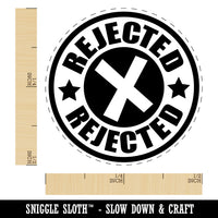 Rejected X Mark Self-Inking Rubber Stamp for Stamping Crafting Planners