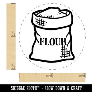 Bag of Flour Baking Self-Inking Rubber Stamp for Stamping Crafting Planners